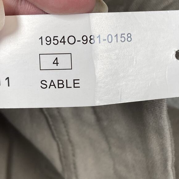 New Stitch Fix Tribal Pants Women's Size 4 Pull-On Skinny Sable Corduroy Tan - Picture 4 of 7